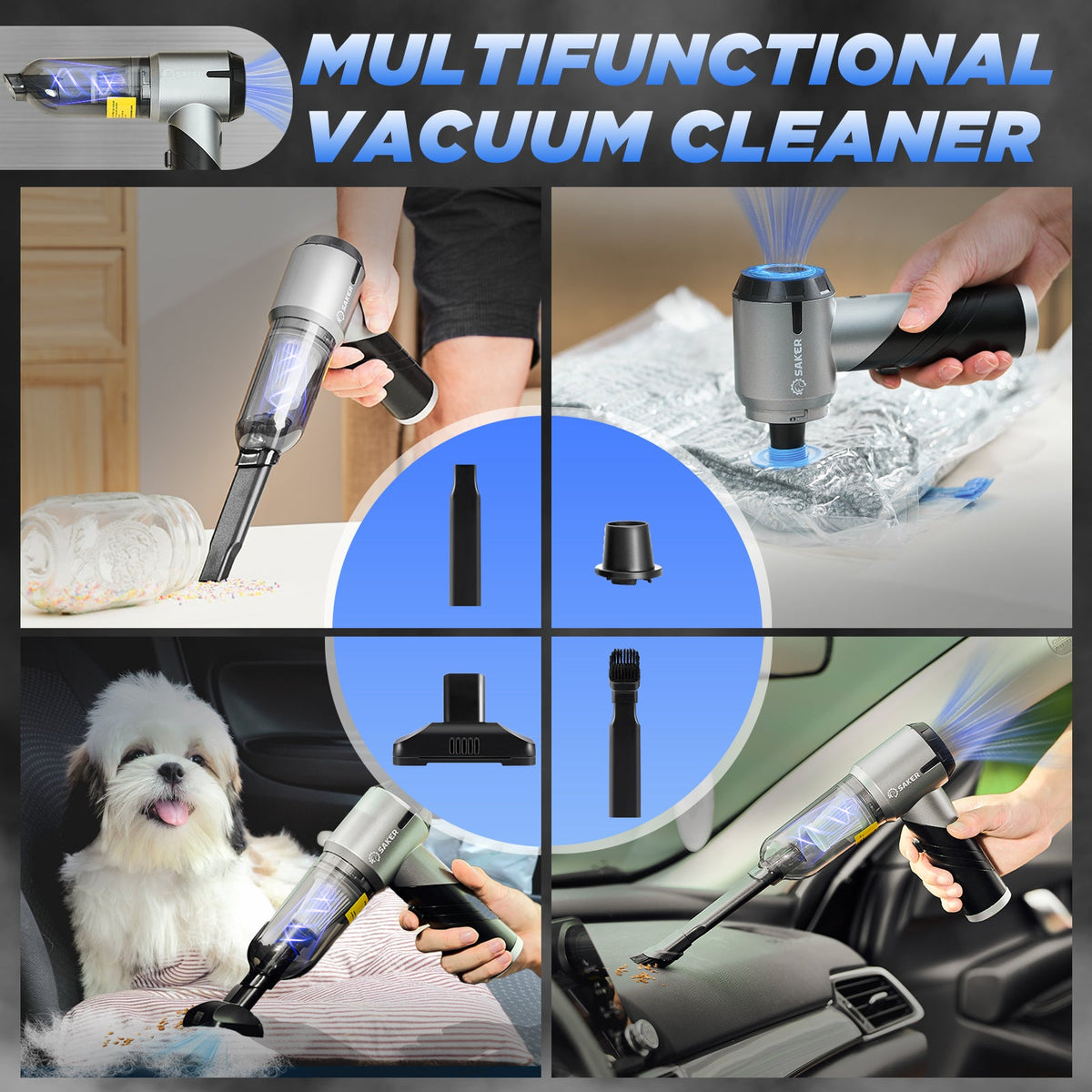 Portable Cordless Car Vacuum