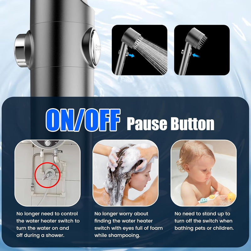 High Pressure Handheld Filtered Showerhead