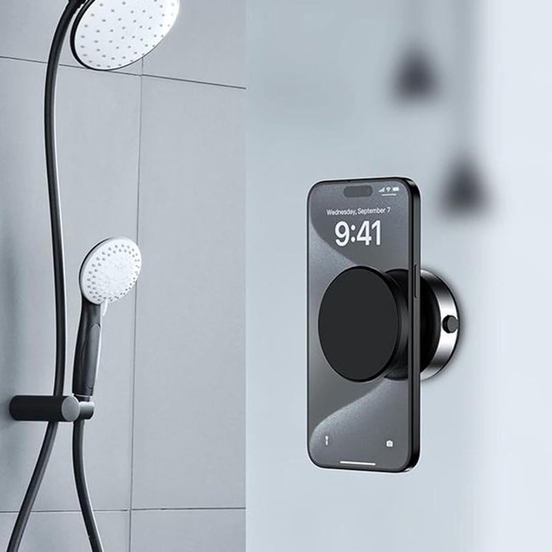Vacuum magnetic mobile phone holder