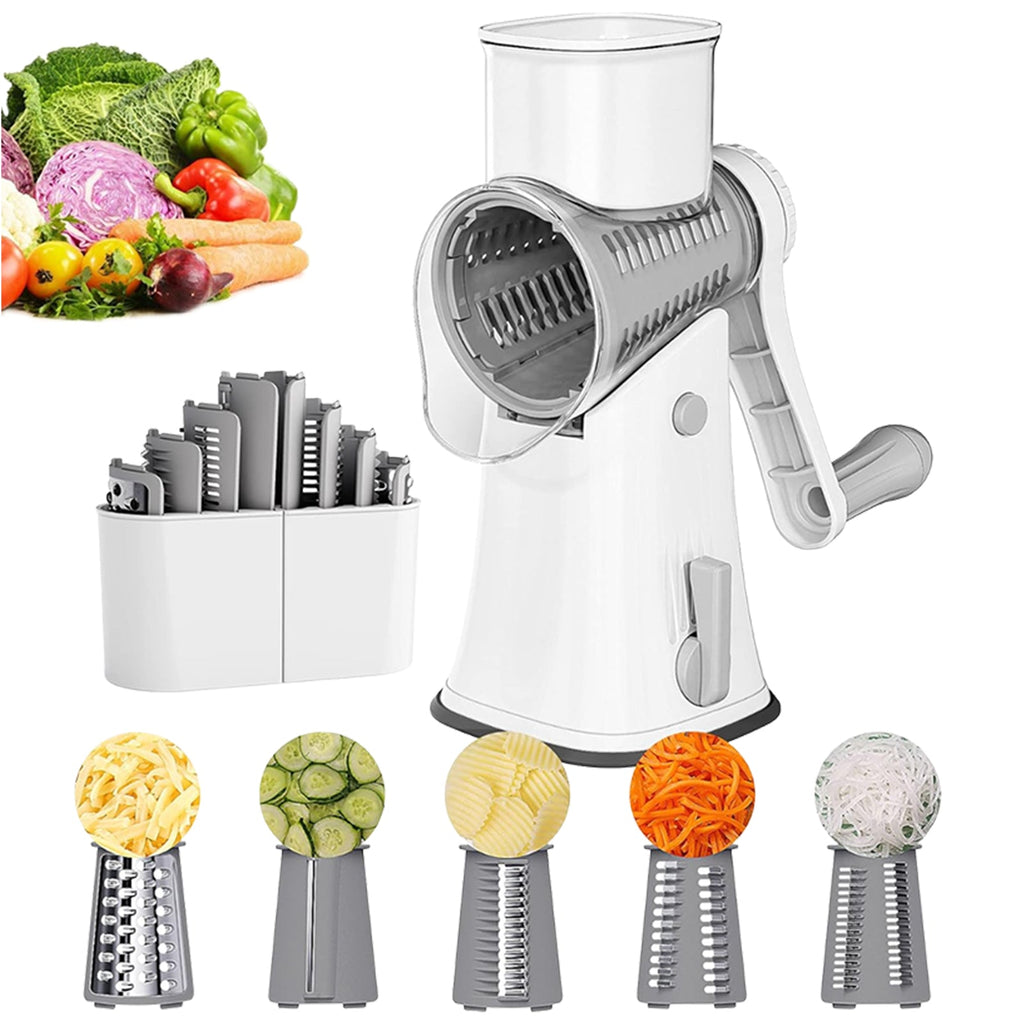 5 in 1 Rotary Cheese Grater Shredder