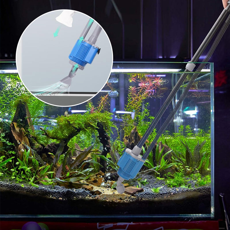 Electric Aquarium Gravel Cleaner with Filter